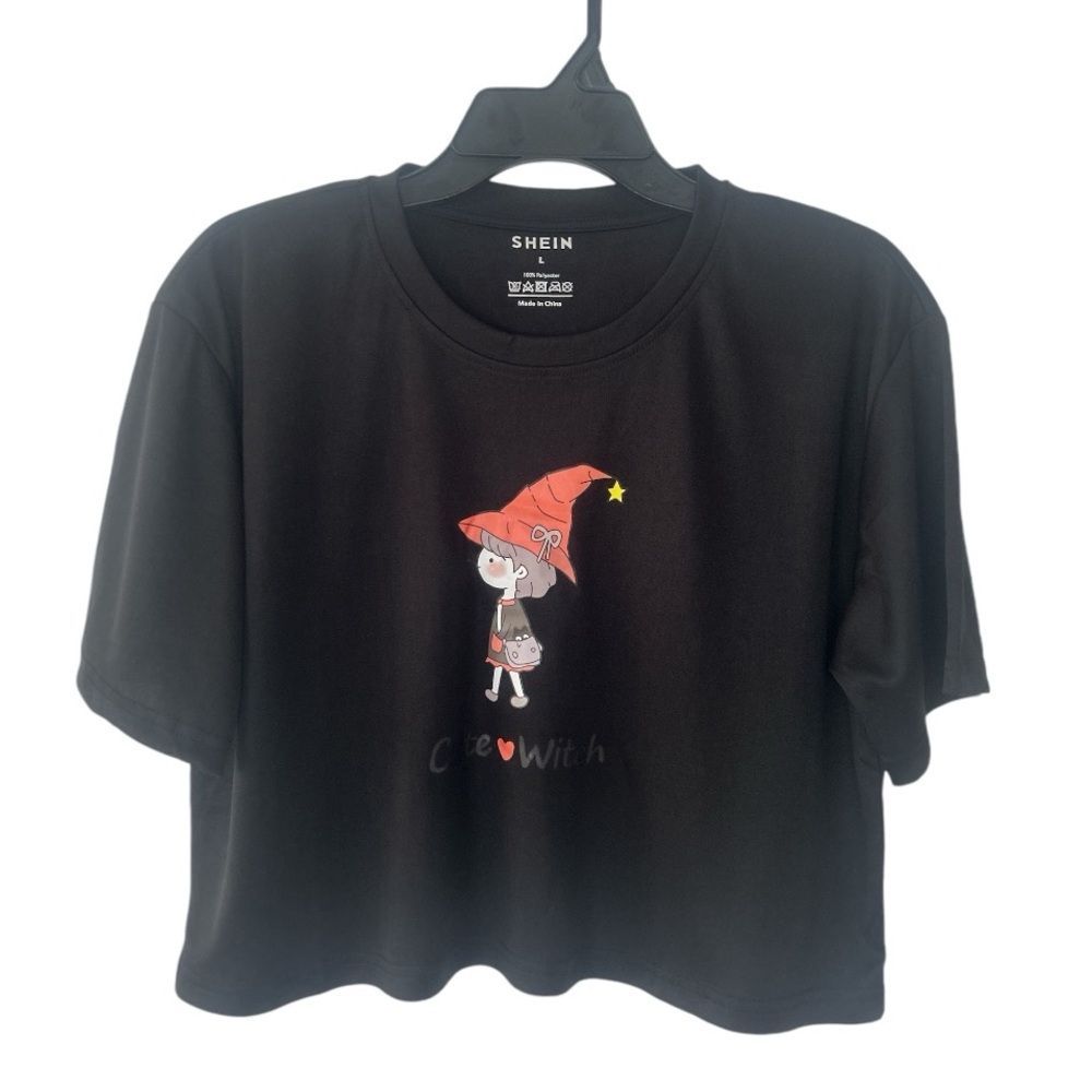 Women's Solid Color Crop Top With Short Sleeves And Round Neckline